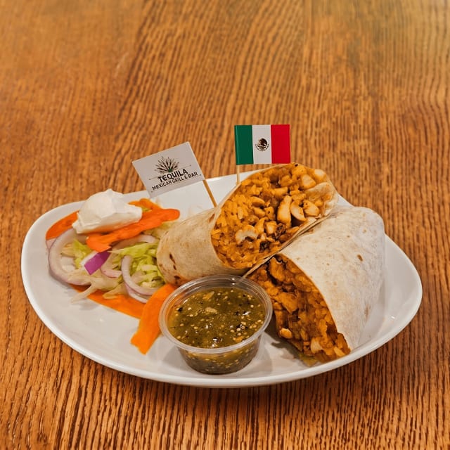 Shredded Beef Burrito.