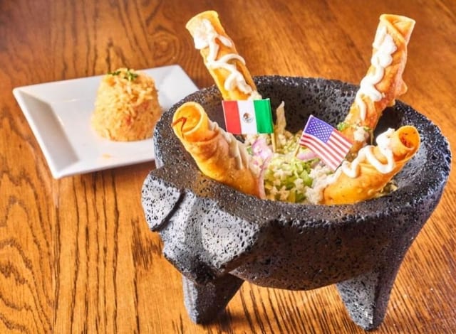 Chicken Flautas.