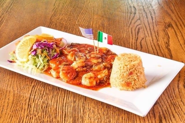 Camarones ala diable.