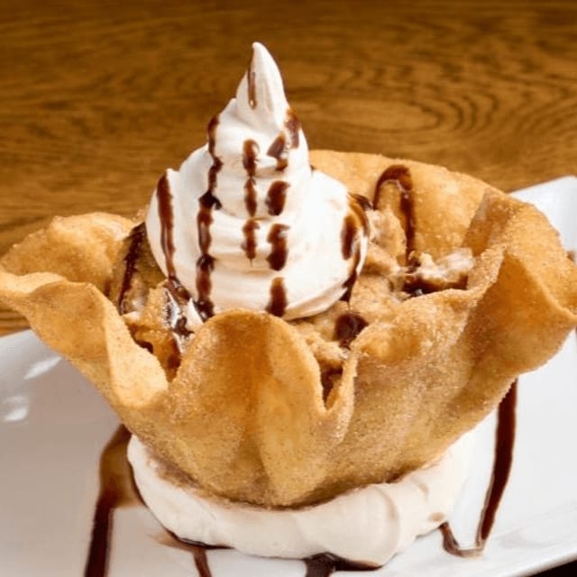 Fried Ice Cream with churros.