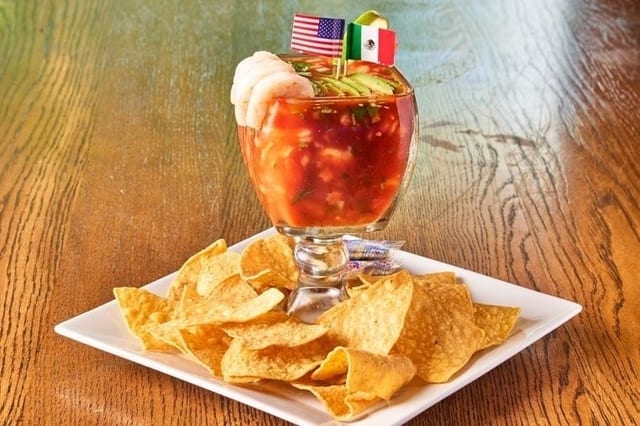 Ceviche de camaron.