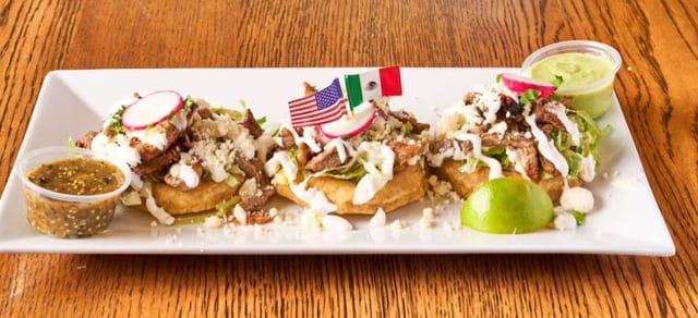 Sopes meal.