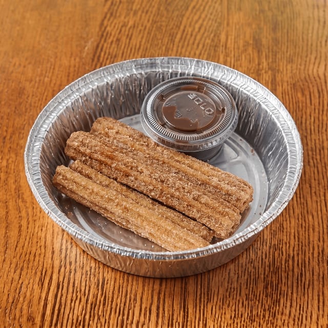 Churros filled with dulce de leche.