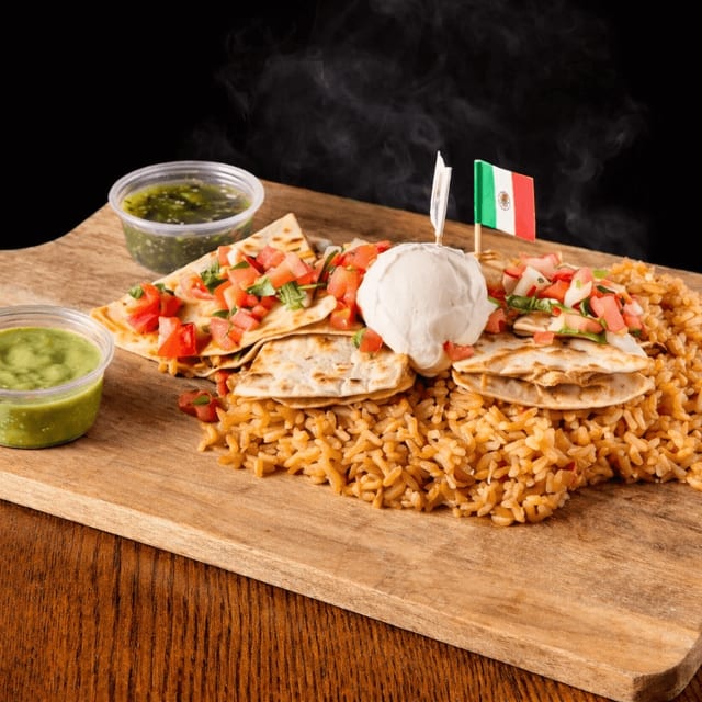 Shredded Chicken Quesadilla.