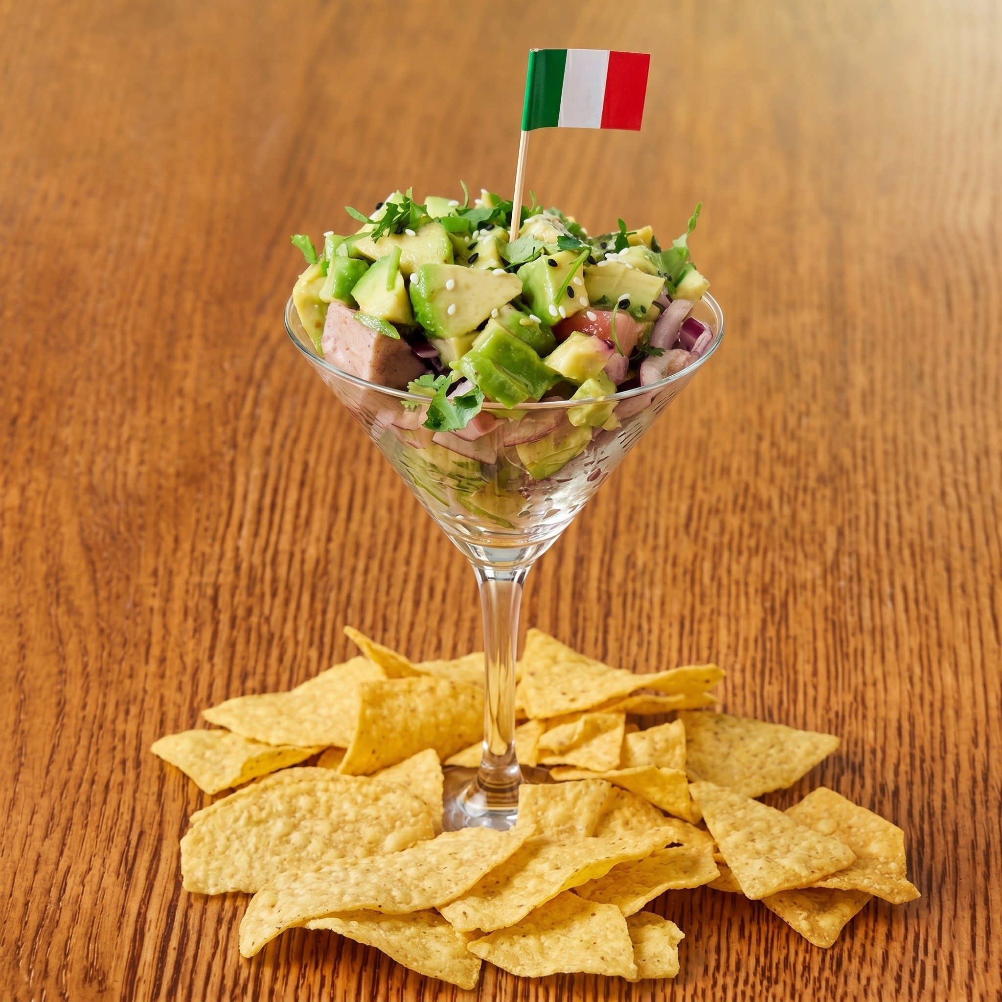 Mexican Tuna Martini.
