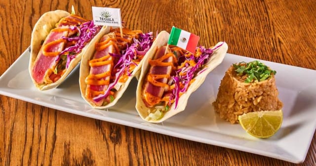Tuna Steak Tacos.