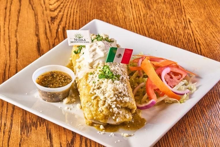 Salsa Verde Burrito.
