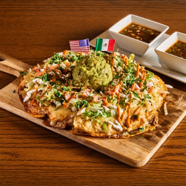 Tequila Special Barbacoa Queso Pizza.