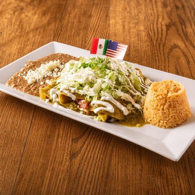 Enchiladas Verdes.