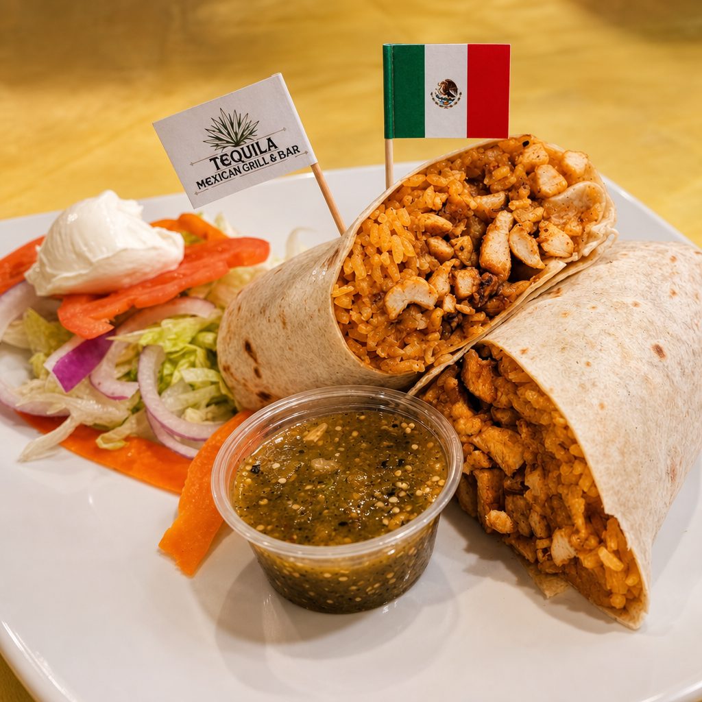 Shredded Beef Burrito.