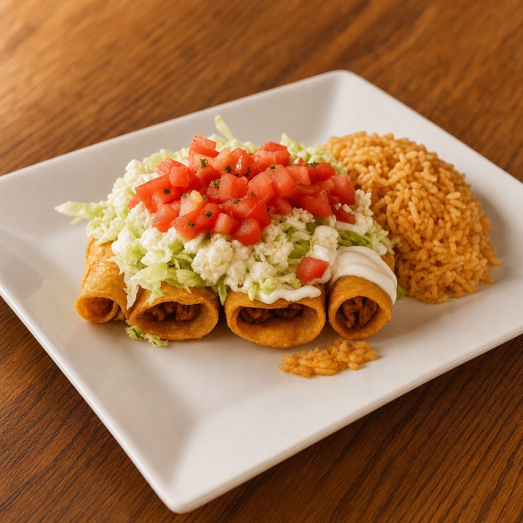 Chicken Flautas.