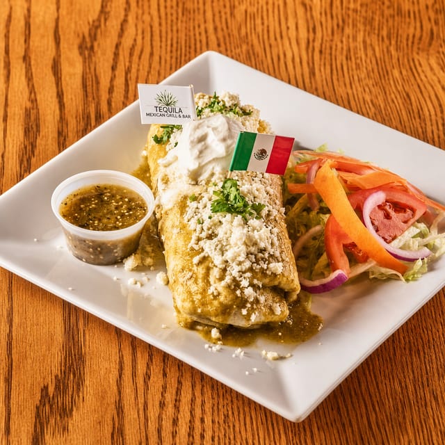 Salsa Verde Burrito.