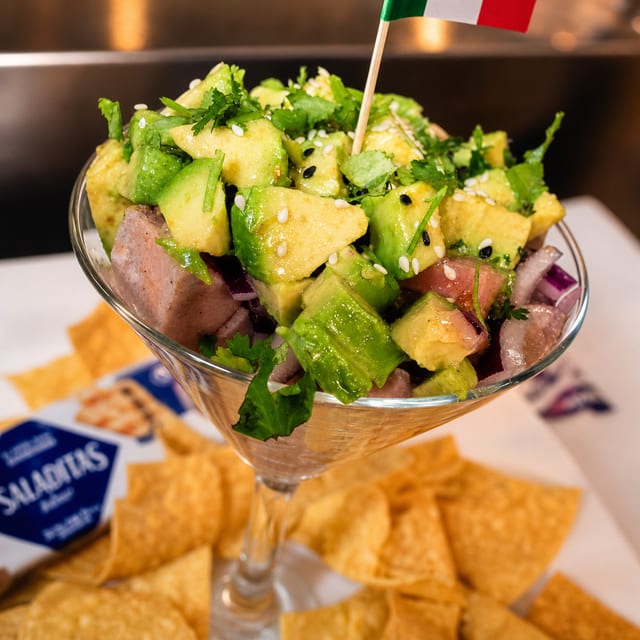 Mexican Tuna Martini.