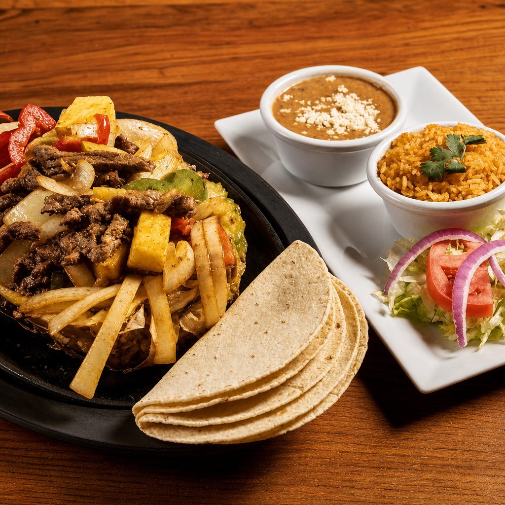 Hawaiian Flank Steak Fajitas.